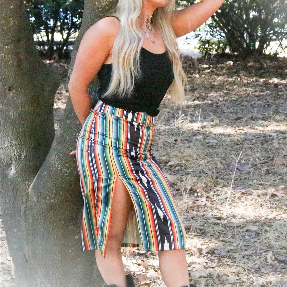 Serape skirt